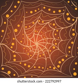 background for Halloween from the web and small circles.