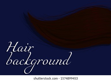Background with hand drawing hair
