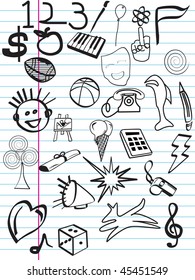 background with hand drawn artistic object