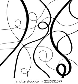 Fondo de texturas y líneas dibujadas a mano. Ilustración del vector