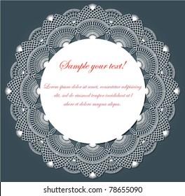 Background with handmade lace