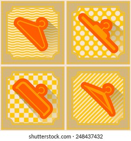 background with hangers  for your design 
