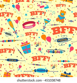 Background for Happy Friendship Day in vector