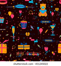 Background for Happy Friendship Day in vector
