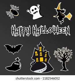 Background Happy Halloween Vector EPS 10