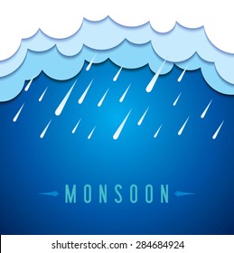 background for Happy Monsoon Season.