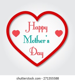Background Happy Mother's Day in the heart