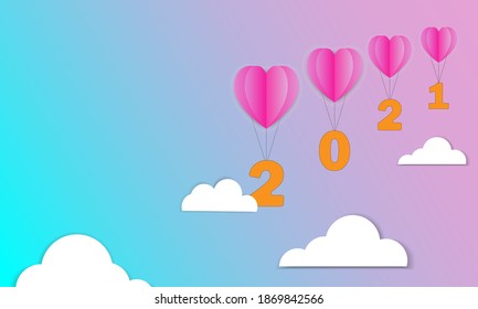background happy new year 2021 