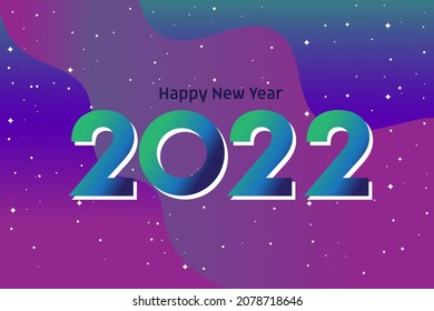 Hintergrund: Gutes neues Jahr 2022 Premium-Vektorgrafik