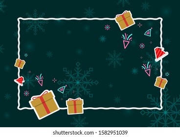 Background Happy New Year and Christmas Card , background 