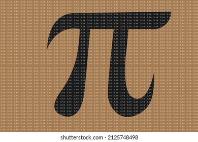 background Happy pi day. Vector illustration
