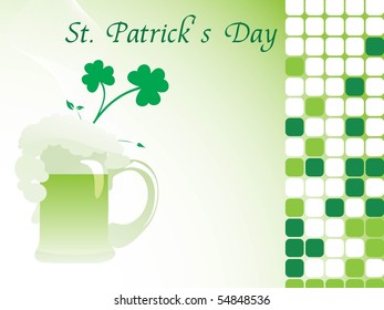 background for happy st patrick day, vector illustration