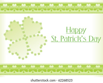 background for happy st patrick day, 17 march illustration