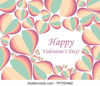 Background happy Valentine's Day. Eps 10. Vector