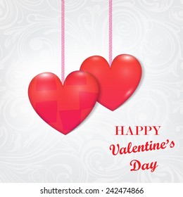 Background happy Valentine's Day with hearts