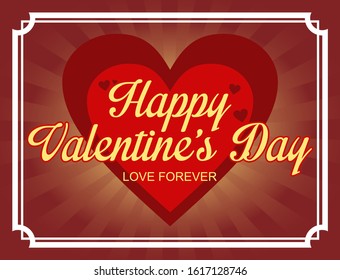 background happy valentines day with a light behind