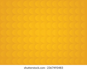 El fondo tiene un estilo de escala de pescado con una combinación de gradaciones oscuras y naranjas claras
