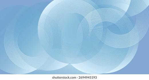El fondo tiene un tono azul claro-púrpura, con gráficos de círculos superpuestos. 