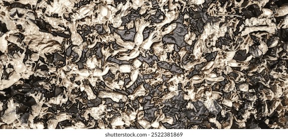 Ilustración de avellanas de fondo hecha por textura de brillo Abstractas rayas psicodélicas para diseño de Fondo de pantalla digital. Patrón de arte de línea. Textura de moda