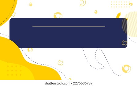 Background, Headline, Banner, Adv. White, Blue, Yello, Grey Colors. Simple, Elegant, Vector Editable Design. 