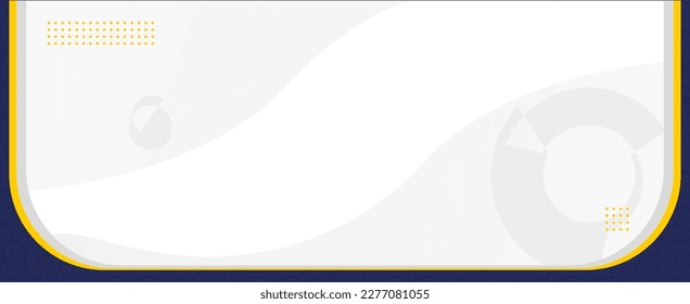 Antecedentes, Titular, Cartel, Adv. Colores blancos, azules, amarillos y grises. Diseño Sencillo, Elegante Y Editable Vector. 