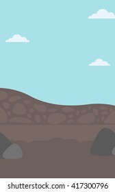 Hintergrund von Kohlehaufen.