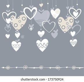 Background with heart.
