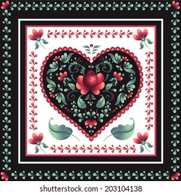 Background with heart