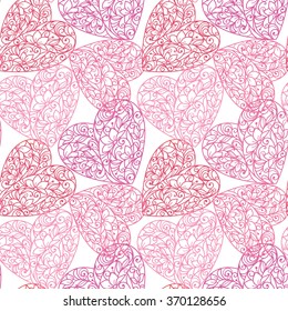 background with heart from flowers