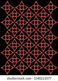 background of heart ornament, logo of love, and red mosaic of beautiful romance