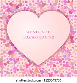 background of heart pattern and happy valentine