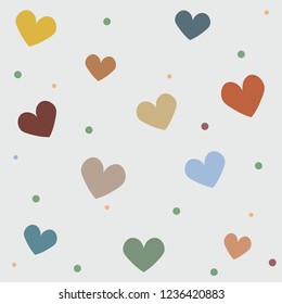 
Background in heart shape. vector