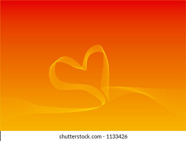 Background with Heart shaped Curved Lines (it's a vector, you can edit whatever you need)