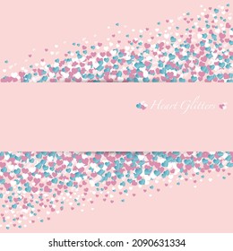 Hintergrund eines Herzform-Glitters