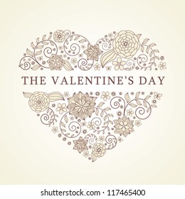 background with heart for valentine day