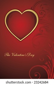 background with heart for valentine day
