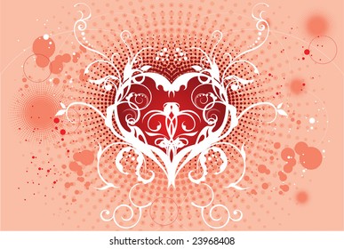 background with heart for valentine day