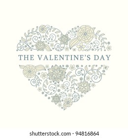 background with heart for valentine day