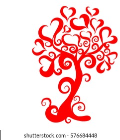 background with heart to the Valentine's day  