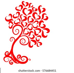 background with heart to the Valentine's day  