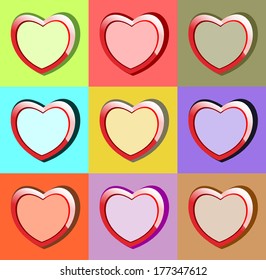 background with hearts