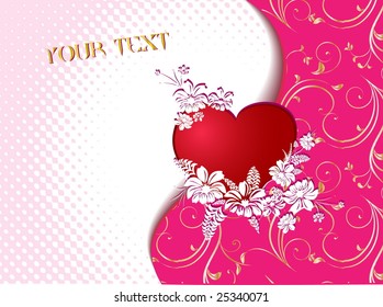 background with hearts