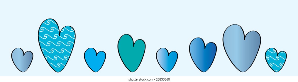 Background with hearts