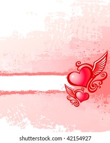 Background with hearts