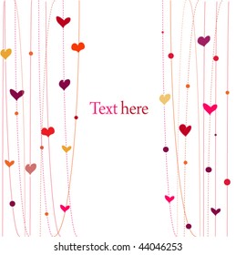 Background with hearts