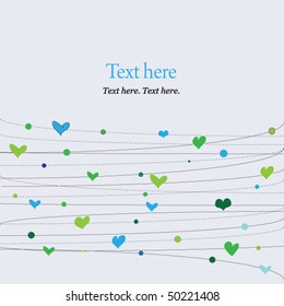 Background with hearts