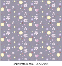 The background with hearts