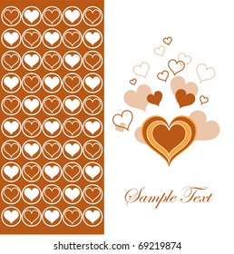 Background with Hearts.