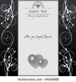 Background with hearts