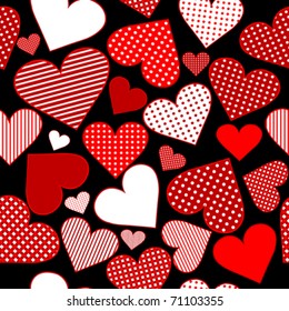 Background with hearts